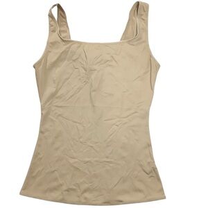 Flexees Shapewear Tank XL Beige Smoothing Stretch Control Camisole